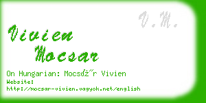 vivien mocsar business card